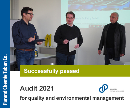Audit 2021 for quality and environmental management successfully passed